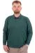 Büyük Beden Erkek Polo Yaka Sweatshirt Nakışlı U24340 Nefti NEFTI