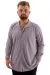 Big Size Mens Shirt Long arm JAKAR U24381 Grey