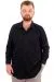 Big Size Mens Shirt Long arm JAKAR U24381 Black