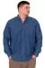 Big Size Mens Denim Shirt Blue U24391