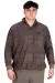 Big Size Mens Polo Sweatshirt Velvet substitute U24440 Brown