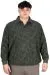 Big Size Mens Polo Sweatshirt Velvet substitute U24440 Black-Green