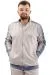 Mens Big Size Sweatshirt Zipper dog collar Interlock NEW YORK U24524 Grey