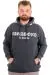 Mens Big Size Sweatshirt with pocket VAGABOND U24546 AntraMelange