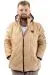 Mens Big Size Quilted Coat U24600 Light Brown
