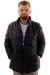 Big Tall Mens Quilted Coat U24601 Dark Black