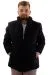 Big Tall Mens Quilted Coat U24601 Black