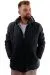Big Size Mens Quilted Coat Hooded U24605 Antrasit