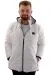 Big Size Mens Quilted Coat Hooded U24605 Ecru