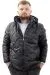 Big Size Mens Quilted Coat Hooded U24605 Black
