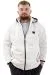 Big Size Mens Quilted Coat Hooded U24606 Ecru