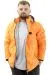 Big Size Mens Quilted Coat Hooded U24606 Oranj