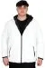 Big Size Mens Coat Hooded U24608 Ecru