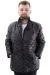 Mens Big Size dog collar Kışlık Coat U24610 Black