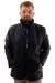 Mens Big Size dog collar Kışlık Coat U24610 Black Leather