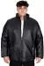 Big Tall Mens Quilted Coat U24614 Black Leather