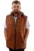 Big Size Mens quilted Vest U24702 Brown