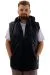 Big Size Mens quilted Vest U24702 Black
