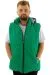 Big Size Mens quilted Vest U24702 Green