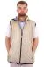 Big Size Mens Removable Hooded quilted Vest U24704 Beige