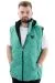 Big Size Mens Zipper Hooded quilted vest U24705 Green
