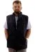 Big Tall Mens quilted Vest U24706 Dark Black