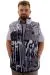 Big Tall Mens quilted Vest U24706 Black-White