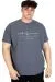 Big Size Mens T-shirt LOS ANGELES WAFFLE U25001 Dark Blue