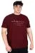 Big Size Mens T-shirt LOS ANGELES WAFFLE U25001 Plum