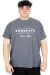 Big Size Mens T-shirt BROOKLYN WAFFLE U25002 Dark Blue