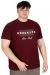Big Size Mens T-shirt BROOKLYN WAFFLE U25002 Plum