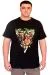 Big Size Mens T-Shirt Crew Neck TIGER  U25007 Black