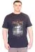Big Size Mens T-Shirt Crew Neck CHILL OUT  U25008 Navy