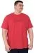 Big Size Mens T-Shirt Crew Neck Craft U25016 Red