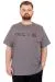 Plus Size Men's Crew Neck T-Shirt NYC New York U25019 Smoke