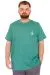 Plus Size Men's Crew Neck T-Shirt Chneyrmd U25020 Sage