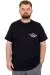 Plus Size Men's Crew Neck T-Shirt Compaes U25021 Navy