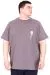 Big Size Mens Tshirt Grey U25022