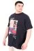 Big Size Mens Tshirt Printed Crew Neck  Palm Dream U25026 Navy