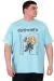 Big Size Mens Tshirt Crew Neck OPTIMISTIC U25028 Turkuaz
