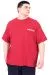 Big Size Mens Tshirt Burgundy U25029