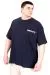 Big Size Mens Tshirt Crew Neck BORN TOLYFT U25029 Navy