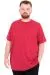 Büyük Beden Erkek T-Shirt Bisiklet Yaka U25035 Bordo