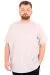 Büyük Beden Erkek T-Shirt Bisiklet Yaka U25035 Gri