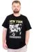 Büyük Beden Erkek T-Shirt Bisiklet Ysks NEW YORK U25036 Siyah