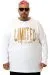 Plus Size Mens Long Sleeve Tshirt U25104 WHITE