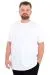 Büyük Beden Erkek T-Shirt Bisiklet Yaka Basic U25162 Beyaz