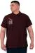 Büyük Beden Erkek T-Shirt Polo Sail U25301 Mürdüm