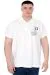 Büyük Beden Erkek T-Shirt Polo Sail Boat U25302 Beyaz