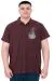 Büyük Beden Erkek T-Shirt Polo Sail Boat U25302 Mürdüm